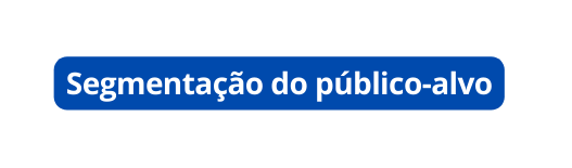Segmentação do público alvo